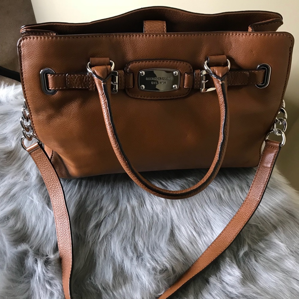 Michael Kors Hamilton Leather Satchel - Picture 4 of 8